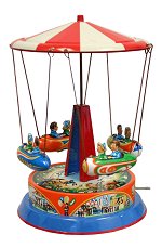 Carousel with Rockets<br>Josef Wagner Tin Replica